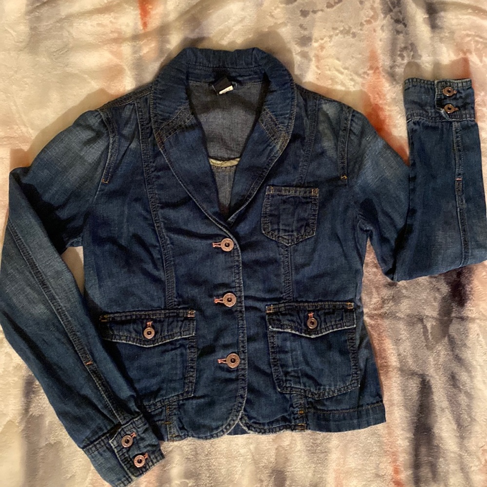 Gap jeans jacket stretch size 4